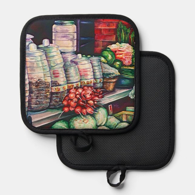 Jelly Jars Topflappen (Vorderseite/Rückseite)