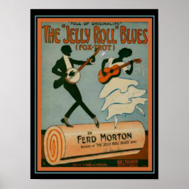 "Jelly Roll Blues" Fox Trot Sheet Music Cover Poster