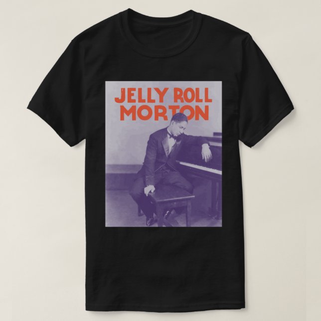 Jelly Roll Morton Art T-Shirt (Design vorne)
