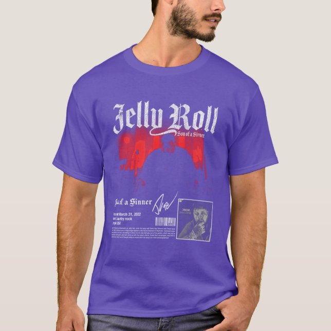 Jelly Roll Vintage-Jungengeschenk T-Shirt (Vorderseite)