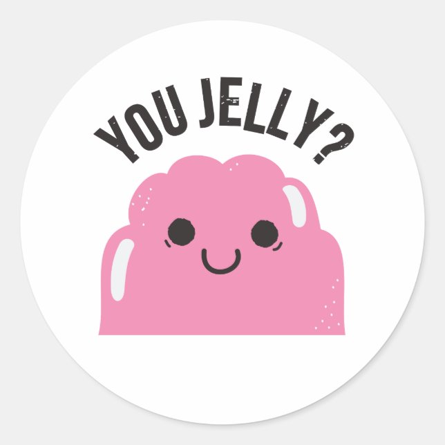Jelly? Runder Aufkleber (Vorderseite)