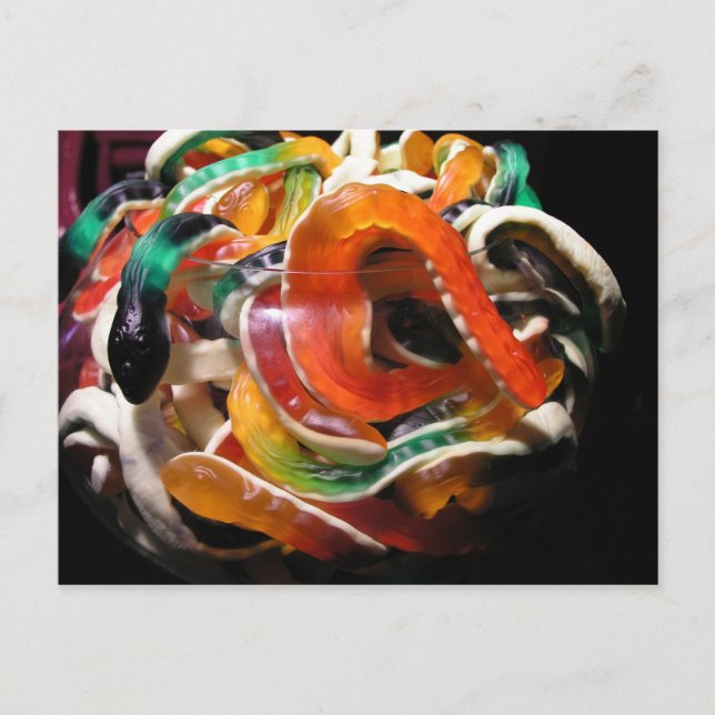 Jelly Schlangen Postkarte (Vorderseite)