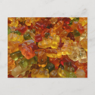 Jelly Süßigkeiten Postkarte
