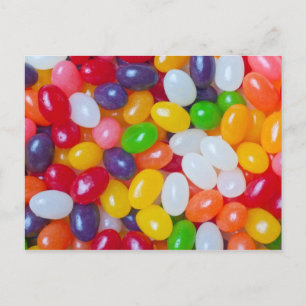 Jellybeans Background - Osterjelly-Bohnen Feiertagspostkarte