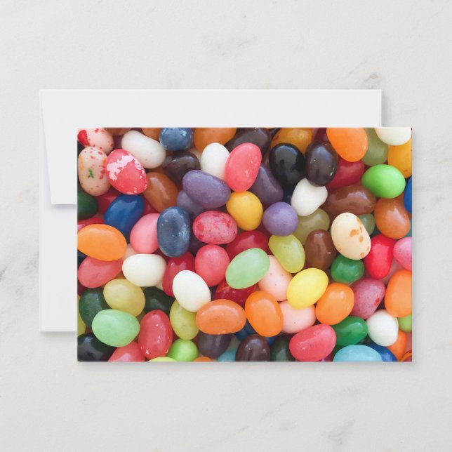 Jellybeans Easter Jellybean Background Jelly Beans Einladung (Vorderseite)