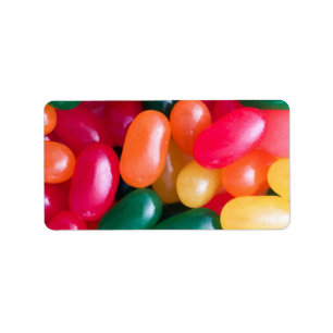 Jellybeans Easter Jellybohnenuntergrund Jelly Bean Adressaufkleber