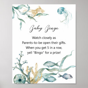 Jellyfish Baby Food Challenge Zeichen Poster