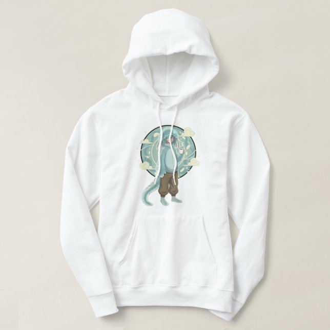 Jellyfish Boy Anime Coffee Art Hoodie (Design vorne)