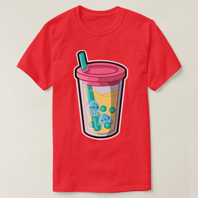 Jellyfish Bubble Tee Adorable Kawaii Tier Niedlich (Design vorne)
