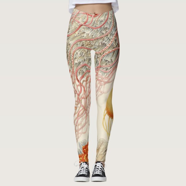Jellyfish - Ernst Haeckel Leggings (Vorderseite)