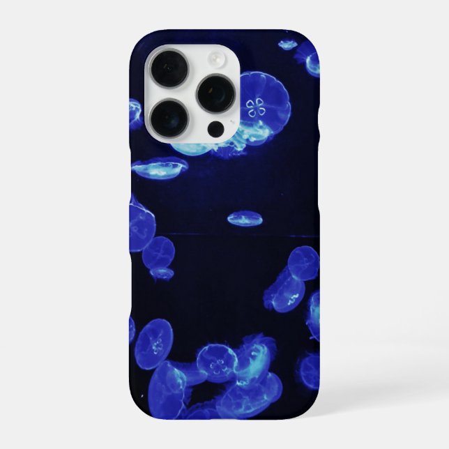 Jellyfish iPhone Case mit Slim-Fit Hülle (Rückseite)