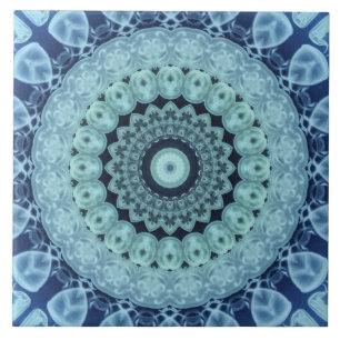 Jellyfish Mandala Kaleidoskop Medallion Blume Fliese