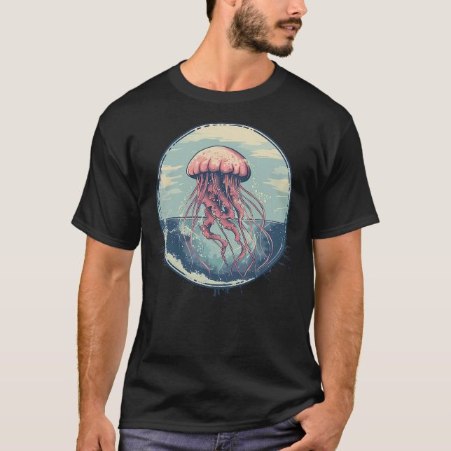 Jellyfish Marine Mammal Sea Ocean Jellyfish Ocean  T-Shirt (Vorderseite)