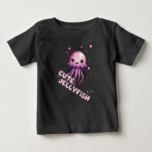 Jellyfish Niedlich Kawaii Baby T-shirt (Vorderseite)