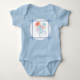 Jellyfish One Piece Baby Bodysuit Strampler