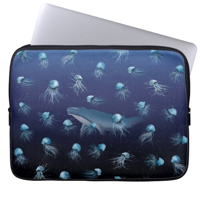JELLYFISH Pattern Laptopschutzhülle (Vorderseite)