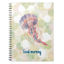 Jellyfish-Qualle-Watercolor-Stile Notizblock