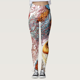 Jellyfish (Scheibenquallen) von Ernst Haeckel  Leggings