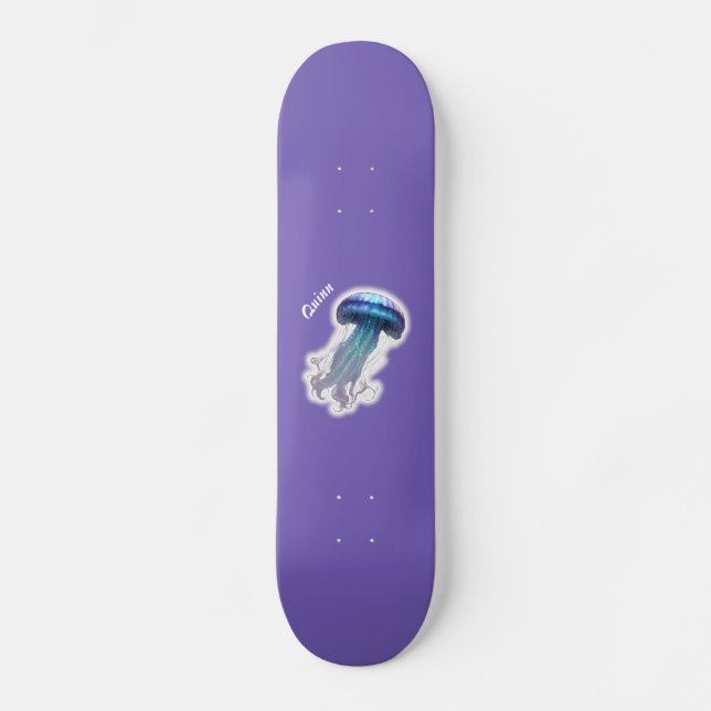 Jellyfish Sparkle Skateboard (Vorderseite)