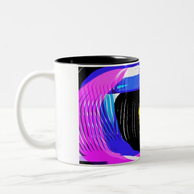 Jellyfish wave fun zweifarbige tasse (Links)