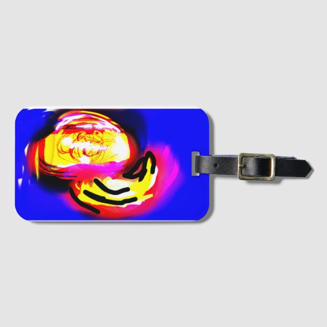 jellyfish wave  gepäckanhänger (Vorderseite (Horizontal))