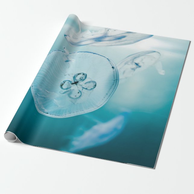 JELLYFISHES UNTERWASSER GESCHENKPAPIER (Ungerollt)