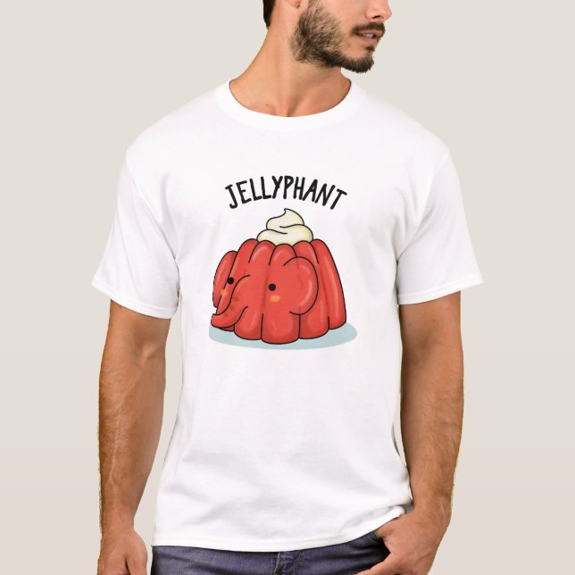 Jellyphant Funny Elephant Jelly Pun T-Shirt (Vorderseite)
