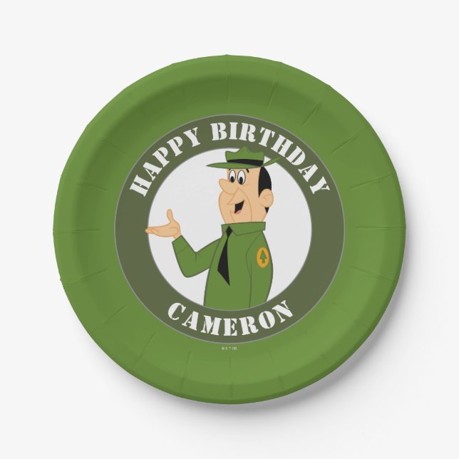 Jellystone's Ranger Smith Portrait Pappteller (Vorderseite)