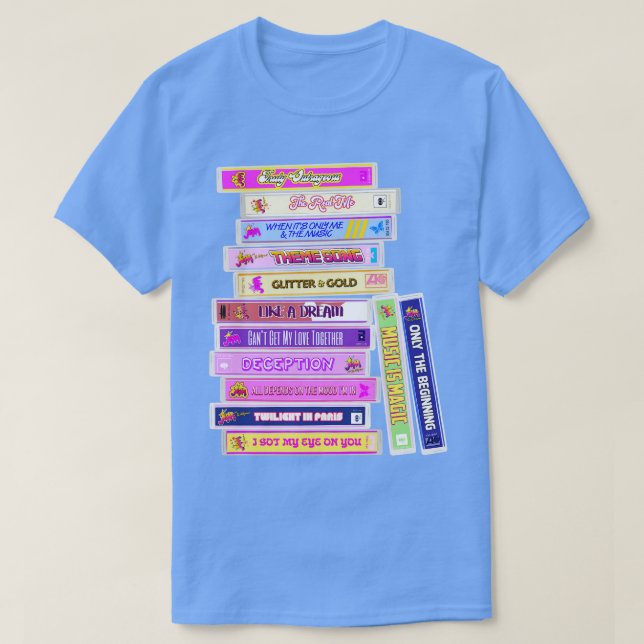 Jem und die Hologramme Songs Cassettes T-Shirt (Design vorne)