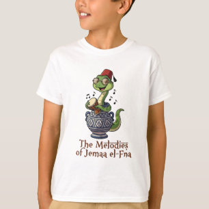 Jemaa el-Fna Melodien Süße Cobra-Trommler-Maskottc T-Shirt