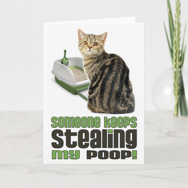 Jemand Behalte, meine Grußkarte Kacken Karte (Vorderseite)