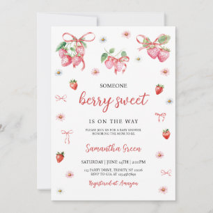 Jemand Berry Sweet Baby Shower Einladung