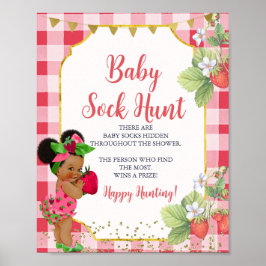 Jemand Berry Sweet Strawberry Baby Sock Hunt Poster