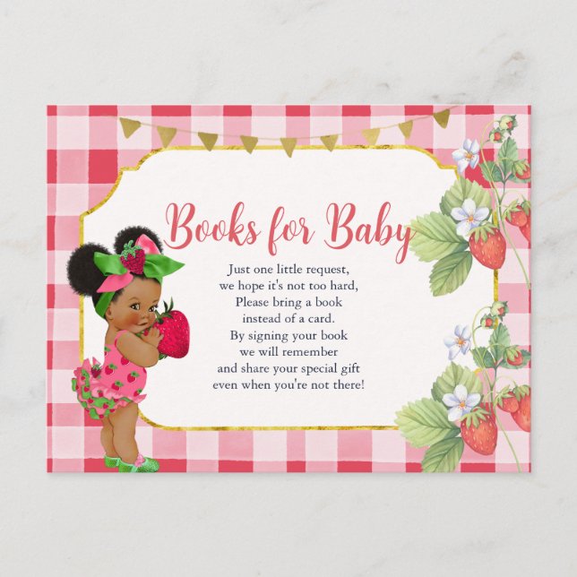 Jemand Berry Sweet Strawberry Books for Baby Postkarte (Vorderseite)