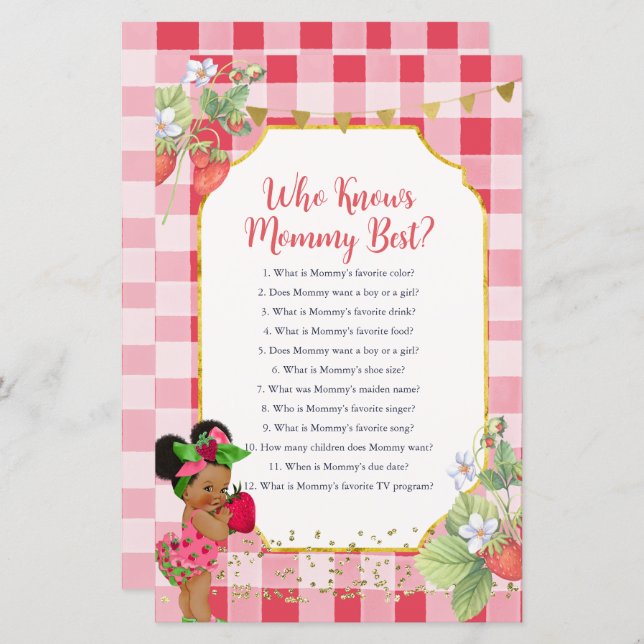 Jemand Berry Sweet Strawberry, der Mommy Best kenn (Vorne/Hinten)