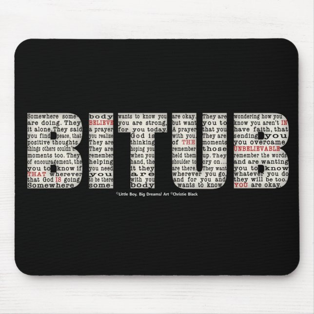 Jemand (BITUB) Mousepad (Vorne)