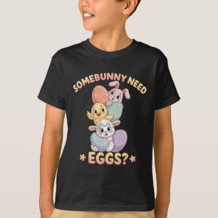Jemand braucht Eier Lustiger Hühner Osterhase _1 T-Shirt