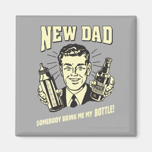 Jemand bringt mir meine Flasche Magnet
