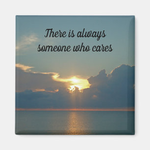Jemand Cares West Coast Sunset Foto Freundschaft Magnet