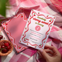 Jemand Cherry Sweet ist eine Einladung zum Geburts