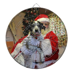 Jemand, das Kohle für Weihnachten erhält Dartscheibe