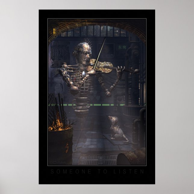 Jemand, der zuhören soll poster (Vorne)