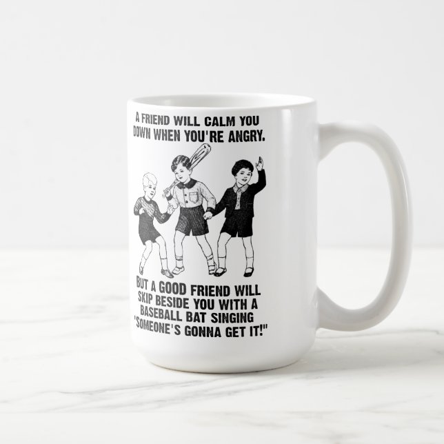 Jemand erhält es lustige Mug Tasse (Rechts)
