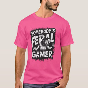 Jemand hat ein Videospiel von Wild Gamer für Männe T-Shirt