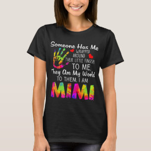 Jemand hat mich um ihre kleinen Finger gestreift T-Shirt