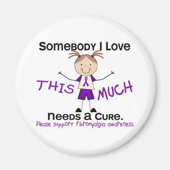 Jemand I Liebe - Fibromyalgie (Mädchen) Magnet (Vorne)