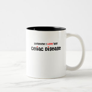 jemand i-Liebe hat abdominale Krankheit/Herzen Zweifarbige Tasse