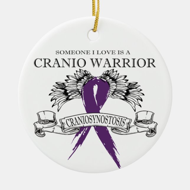 Jemand I Liebe hat Cranio Keramik Ornament (Vorne)