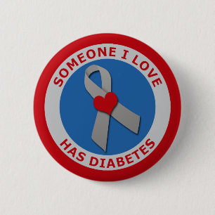 Jemand i-Liebe hat Diabetes Button