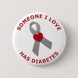 Jemand i-Liebe hat Diabetes Button